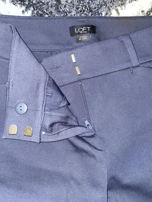 Loft Petite Dark Grey Skinny Ankle Pants thumbnail 3