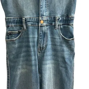 Judy Blue Women's Denim Jumpsuit Size S Casual Short Sleeve‎ Blue thumbnail 9