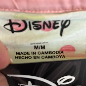 Disney Womens Short Pajama Set with Pockets Aqua in color thumbnail 4