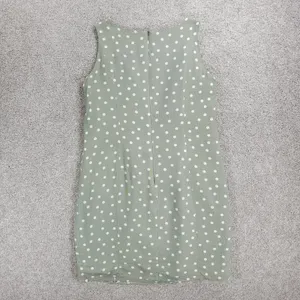 Vintage 90's Ice Cube by Michael Dress Womens 12 Green Polka Dot Rayon Mod Retro thumbnail 3