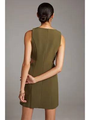 Anthropologie Mare‎ Mare Cut-Out Green Shift Dress thumbnail 2