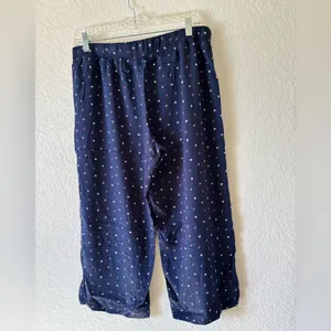 😴❤️Tommy Hilfiger women’s Pajama Set in Navy with Pink Trim Size L thumbnail 11