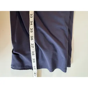 COTE FEMME Navy Blue Wrap Midi Dress Sz 14/16 V-Neck Sheer Trim Preppy Feminine thumbnail 12