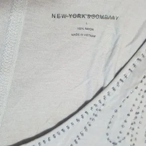 New York & Company Beaded Meckline Sleeveless Top thumbnail 4