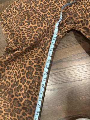 GAP Leopard Brown High Rise Barrel Jeans thumbnail 11