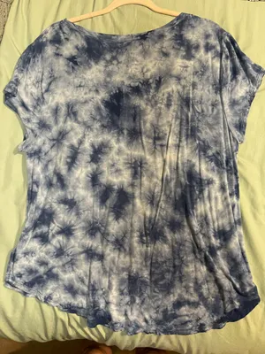 American Eagle Outfitters Blue Tie Dye Soft & Sexy Shirt thumbnail 3