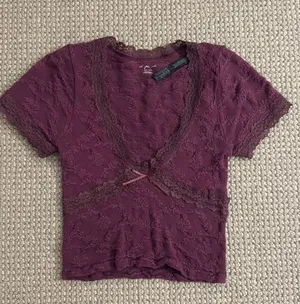 Urban Outfitters Purple Lace Top thumbnail 1