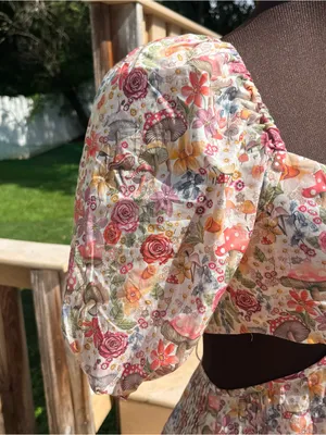 For Love and Lemons Arya Floral Puffed Sleeves Mini Dress Size M Homecoming thumbnail 5