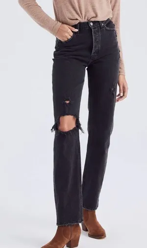 Abercrombie & Fitch Black High Rise Dad Jeans‎ thumbnail 1