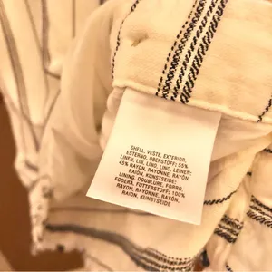Anthropologie Akemi & Kin Claudia Sleeveless Striped Linen‎ Dress White 0 thumbnail 6