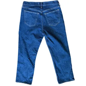 Abercrombie Curve Love Baggy Low Rise Dark Wash Straight Jean 90s 28/6 SHORT thumbnail 3