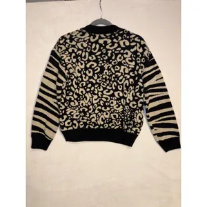 Rifle Jeanswear Mixed Animal Print Sweater Leopard Zebra‎ Khaki Black Small thumbnail 7
