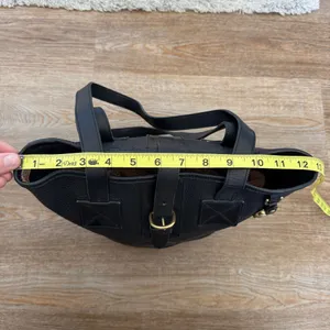 Dooney & Bourke Vintage AWL Black Bucket Tote Pebbled Leather brass Shoulder bag thumbnail 7