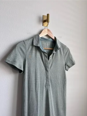 Outdoor Voices Birdie Polo Dress Light Green Athletic Mini Dress Small thumbnail 7