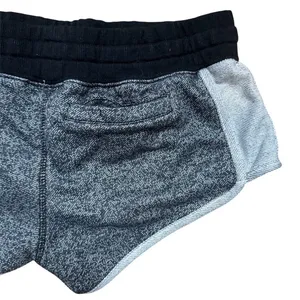 Hurley Shorts Womens XS Gray Heather Dolphin Hem Drawstring Pocket thumbnail 4