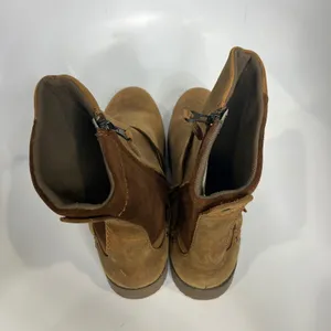 Eddie Bauer cognac leather boots women's size 11 casual cottagecore‎ neutral thumbnail 5
