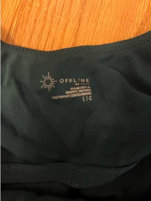 Hunter green offline by aerie sports bra thumbnail 4