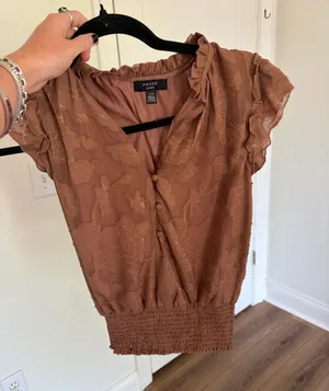 Brown blouse Size XS thumbnail 1