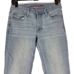 Lucky Brand Sweet Mid Rise Boot Cut‎ Jeans Light Wash Stretch Denim Size 4/27 thumbnail 2