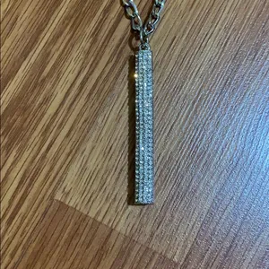 Rhinestone rod necklace thumbnail 2