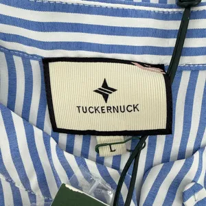Tuckernuck Royal Shirt Dress Blue White Stripe Popover‎ Mini Size Large NWT thumbnail 9