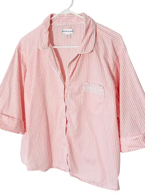 MISS ELAINE Two Piece Pajama Set Pink Size XL thumbnail 3