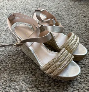 Coach Isabela Leather Wedge Sandals size 10B thumbnail 1