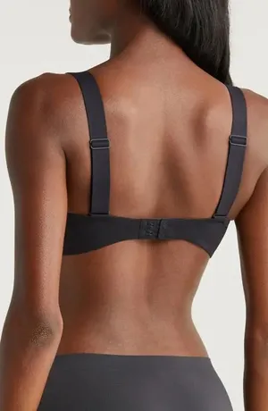NWT FREE PEOPLE Bonded Underwire Bra in Black. Size Large thumbnail 4