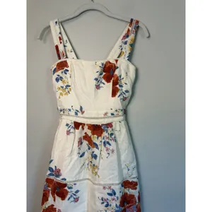 Reformation Everett 100% Linen Floral Midi Dress $298 Sz 0 NEW thumbnail 8
