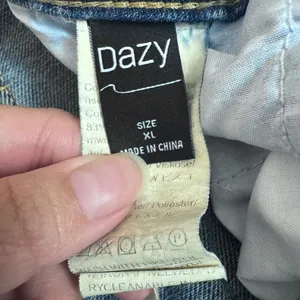 Dazy High Waisted Medium Blue Wide Leg Jeans thumbnail 4