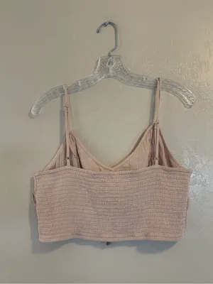 NWOT aerie Tie Front Crop Top sz XL thumbnail 2