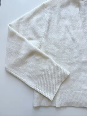 NWT Abercrombie & Fitch Cream Cardigan Size Large thumbnail 2