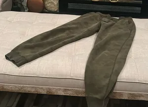Uniqlo 100% Cotton Camo Drawstring Joggers Size Small thumbnail 1