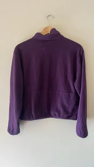 The North Face Purple Fleece Pullover Women’s Small Mock Neck Sweatshirt thumbnail 4