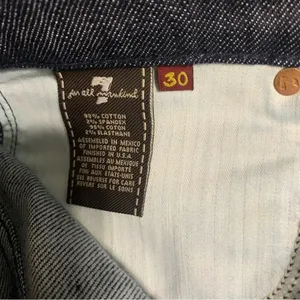 7 for all mankind embellished dojo boot cut equestrian‎ jeans size 30 western thumbnail 9