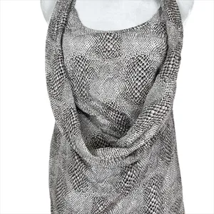 NWT Anthropologie Drew Silk Python Print Drape Front Halter Tunic Top Size XS thumbnail 5