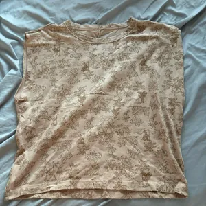 Aerie Tan Floral Sweater Tank thumbnail 1