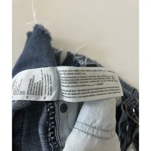 Abercrombie & Fitch Button Fly Distressed Blue Denim Shorts Women’s 25 Raw Hem thumbnail 5