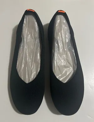 Women’s Black Knit Ballet Flats Slip-On shoes Size 8.5 thumbnail 1