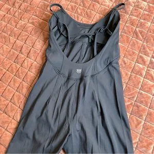 Forever 21 Black Active Flare Strappy Back Jumpsuit thumbnail 3