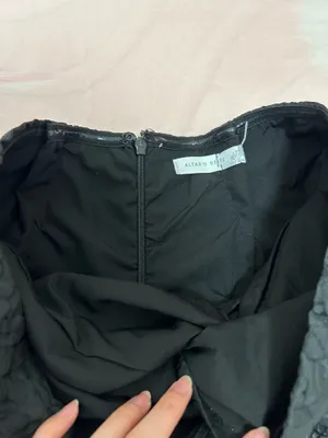 Black strapless mini dress thumbnail 5