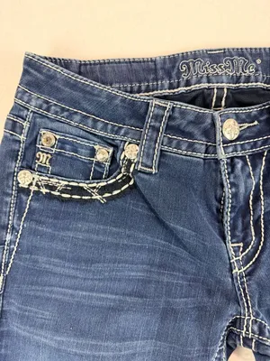Miss Me Signature Super Skinny Jeans Women’s Size 27 Blue Stretch Denim thumbnail 12
