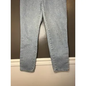 Bongo Jeans Juniors 5 Blue Light Wash High Rise Mom Denim Made In USA Vintage thumbnail 4