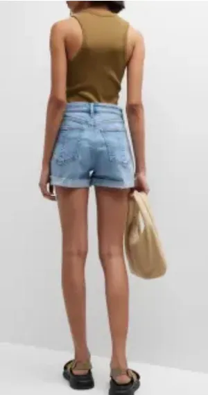 Rag & Bone Nina High Rise Cuffed Denim Shorts thumbnail 2