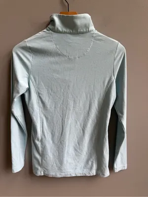 Women's Peter Millar Perth Melange Quarter-Zip Pullover Size Small Heather Blue thumbnail 7