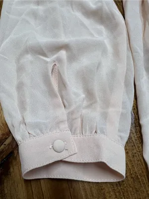 Lulus Wondrous Water Lilies Blush Pink Chiffon Long Sleeve Maxi Dress Size Large thumbnail 11