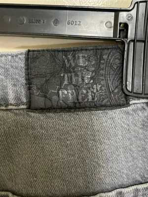 We The Free High Rise Baggy Straight Leg Jeans in Faded Gray thumbnail 4