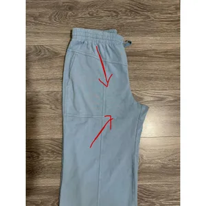 Rae Mode Women Cotton Blend Pants Siz L Light Blue Wide Leg Lounge Elastic Waist thumbnail 9