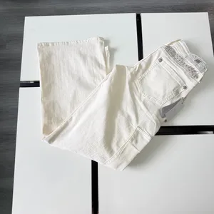 NWT Miss Me Low-Rise Cargo Wide Leg Jeans - Off White Angel Wings ✨ Size 27x30 thumbnail 7