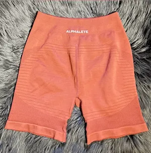 Alphalete CONTOUR ULTRAHIGH RISE SHORT Seamless Scrunch Short Bike Sz 2/XS thumbnail 1